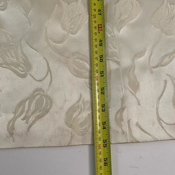 Classic Brocade Chinese Cheongsam/ Qipao Dress with Tulip Prints Ankle Length - Picture 6 of 10